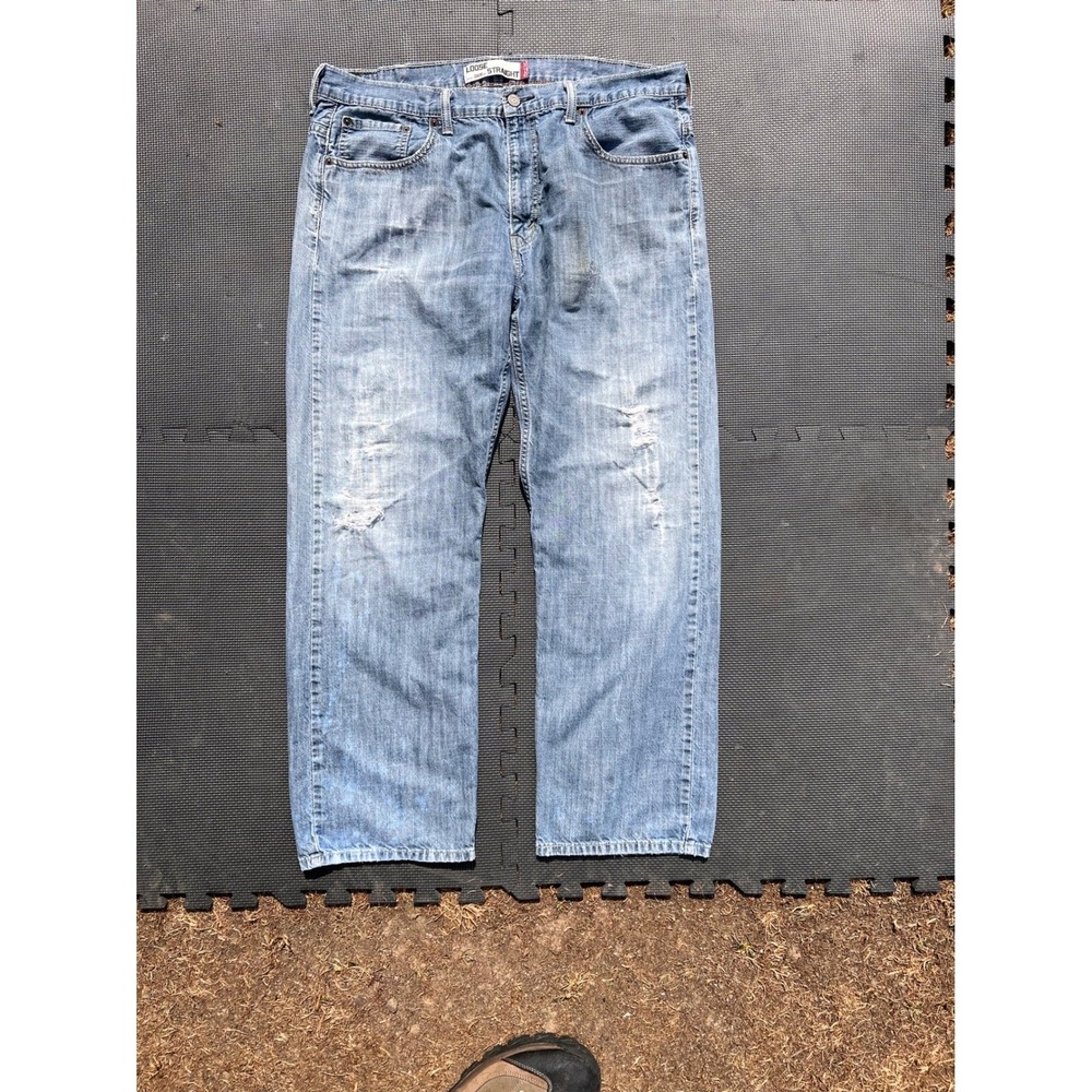 Levi's‎ 550 Relaxed Fit Light Wash Distressed Jeans - Picture 8 of 10